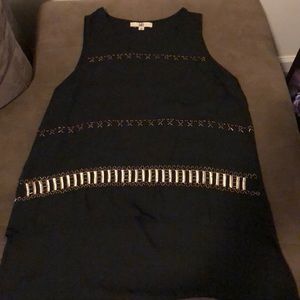 Sheer black beaded tank